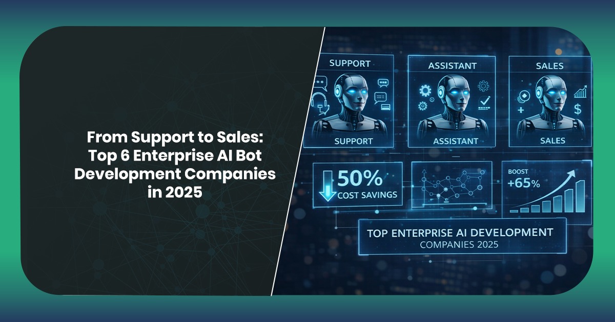 From Support to Sales: Top 6 Enterprise AI Bot Development Companies in 2025