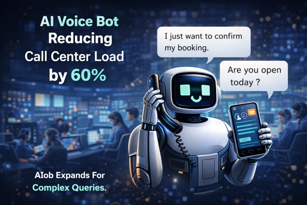 Case Study on AI Voice Bot Reducing Call Center Load by 60%