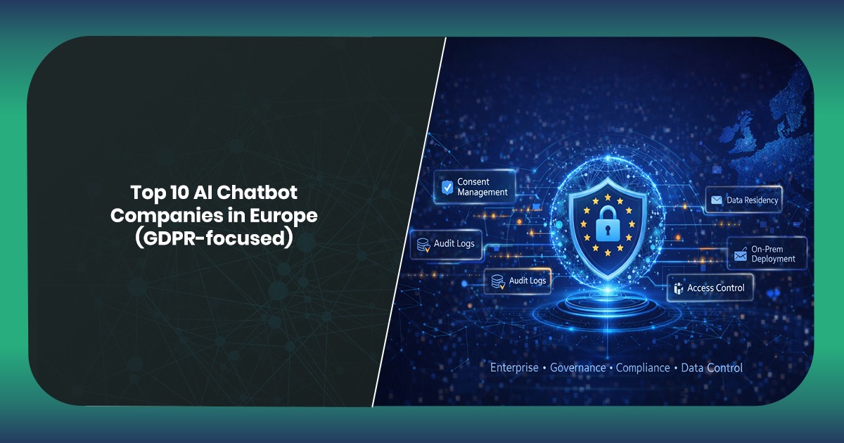 top 10 AI chatbot companies in Europe