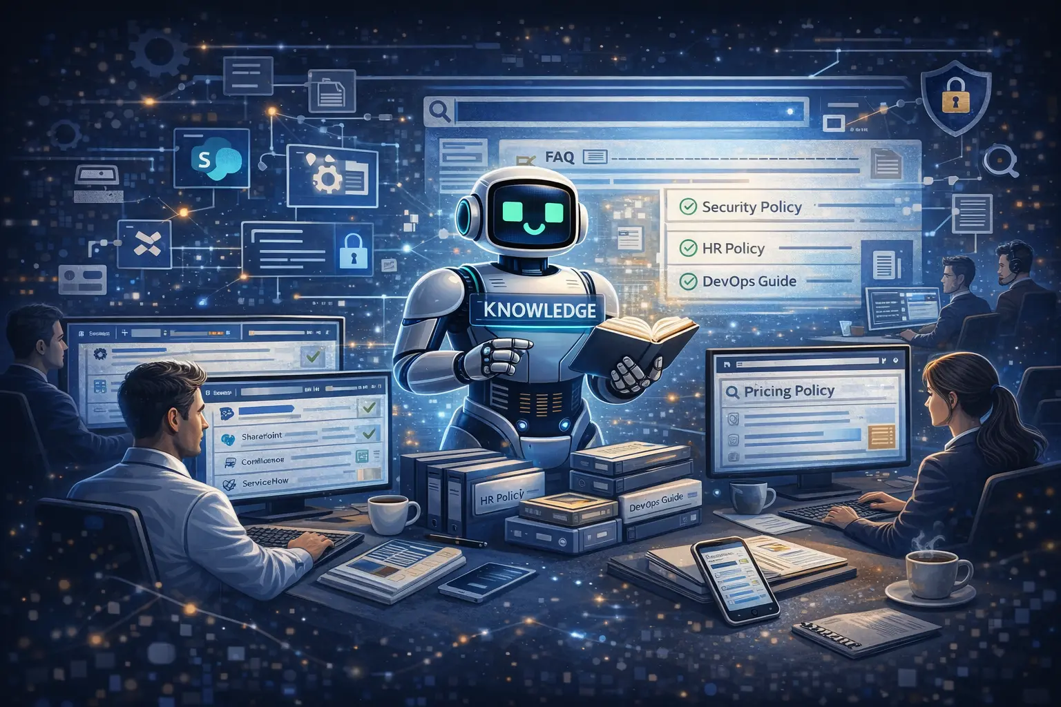 Structured AI Knowledge Bot for 5,000