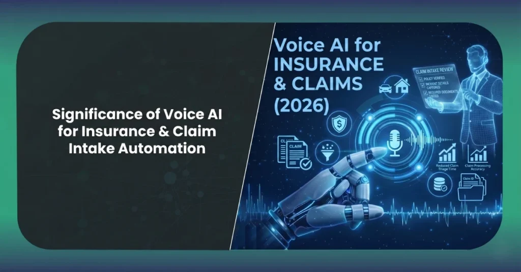 Significance of Voice AI for Insurance & Claim Intake Automation