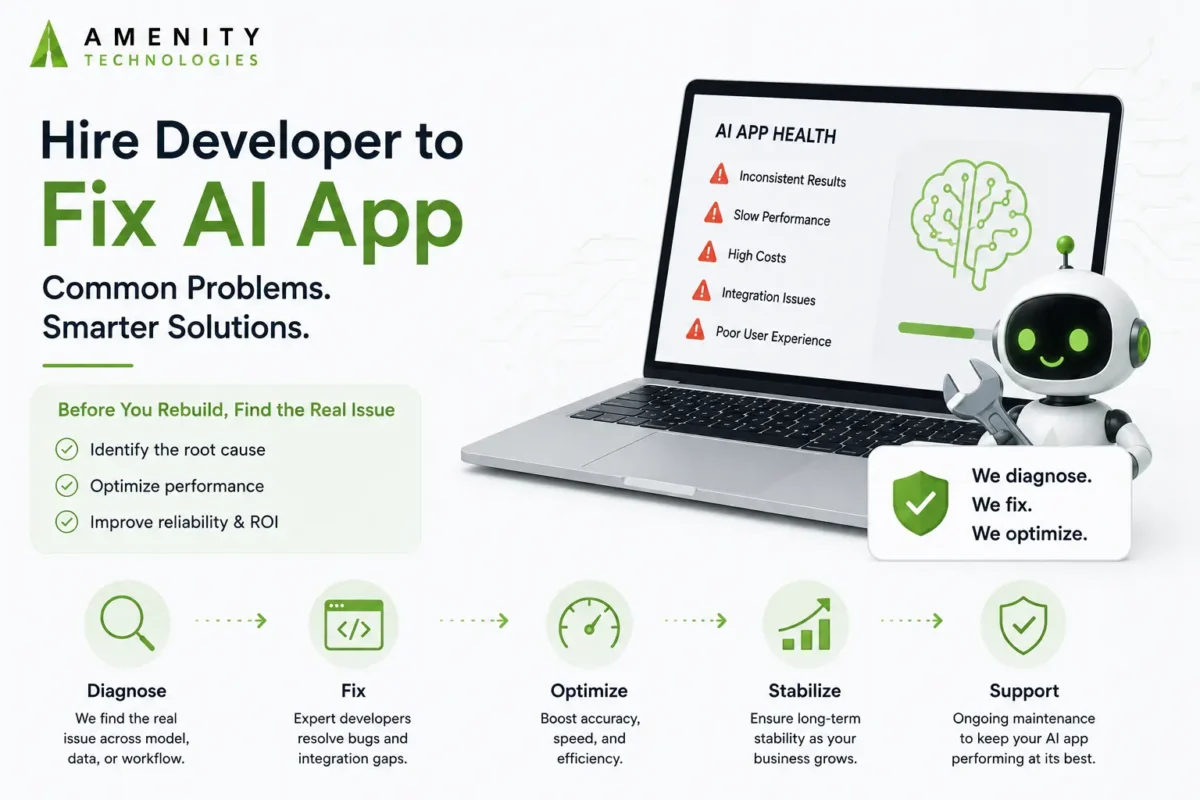 hire developer to fix AI app